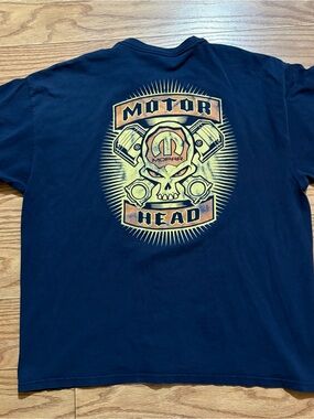Vintage 90s Mopar Motor Head Shirt Blue Men’s 2XL